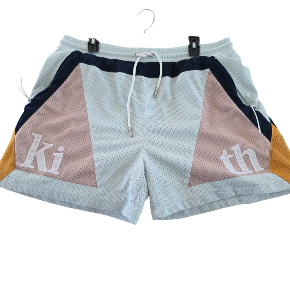 Kith Light Blue and Navy Mesh Shorts